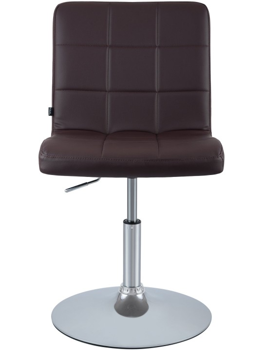 Silla Ricky símil piel, marrón