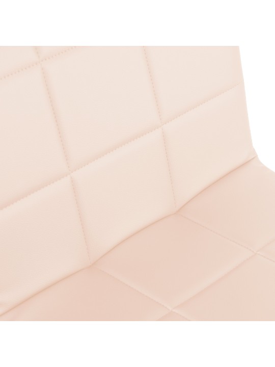 Silla Ricky símil piel, crema