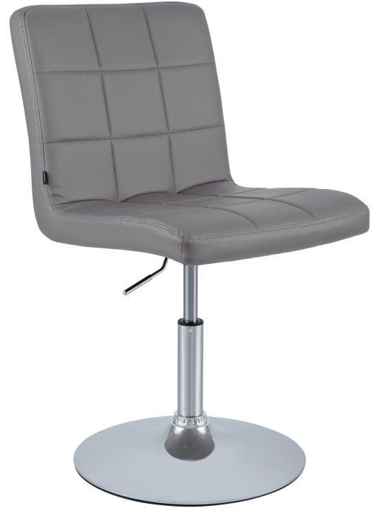 Silla Ricky símil piel, gris