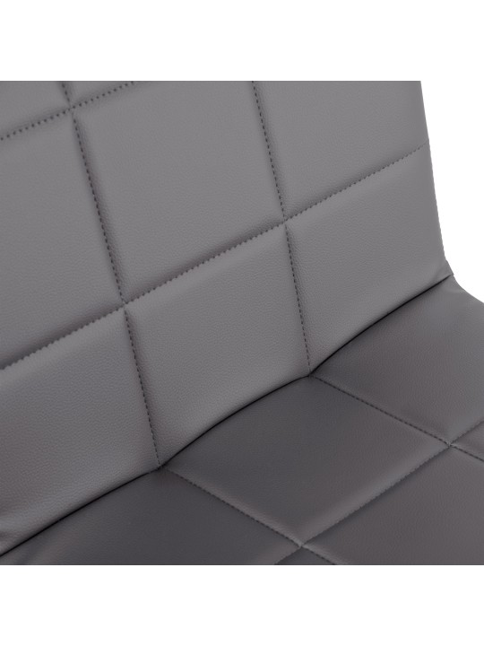 Silla Ricky símil piel, gris