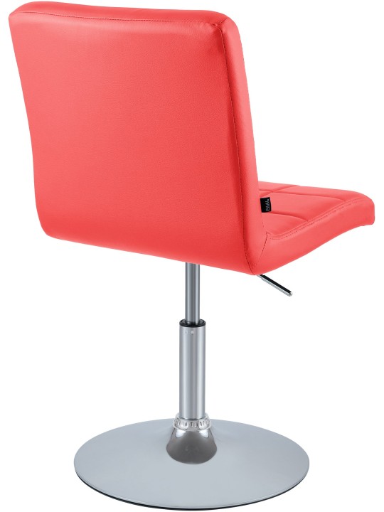 Silla Ricky símil piel, rojo