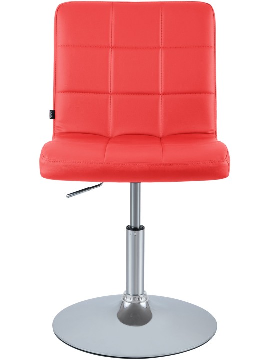 Silla Ricky símil piel, rojo