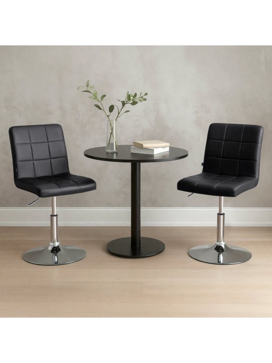 Silla Ricky símil piel, negro Silla Ricky símil piel, negro