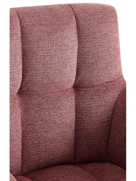 Silla de comedor Jonah tela, rojo rubí