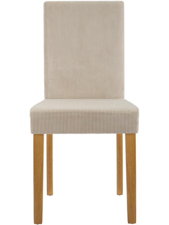 Juego de 2 sillas de comedor Ina Cord luz antigua, marrón claro