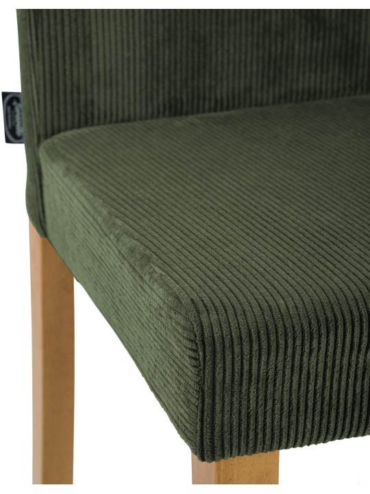 Juego de 2 sillas de comedor Ina Cord luz antigua, verde