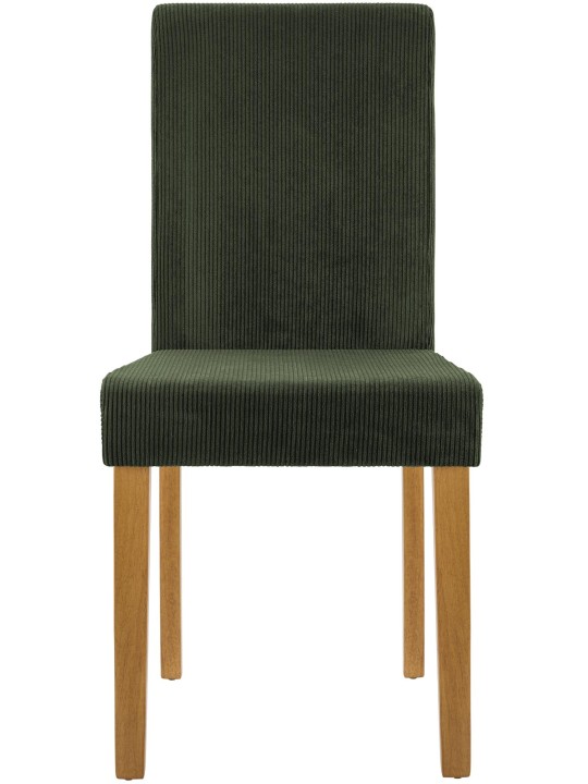 Juego de 2 sillas de comedor Ina Cord luz antigua, verde