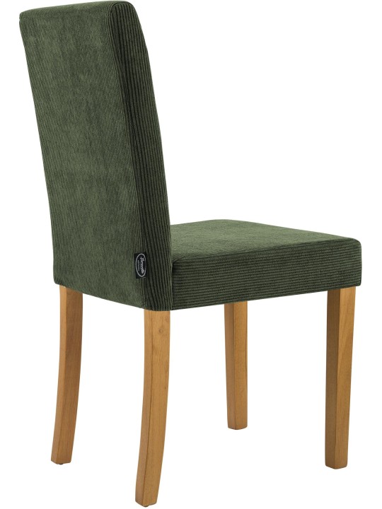 Juego de 2 sillas de comedor Ina Cord luz antigua, verde