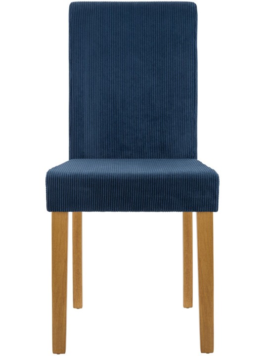 Juego de 2 sillas de comedor Ina Cord luz antigua, azul