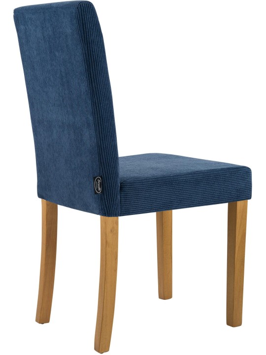 Juego de 2 sillas de comedor Ina Cord luz antigua, azul