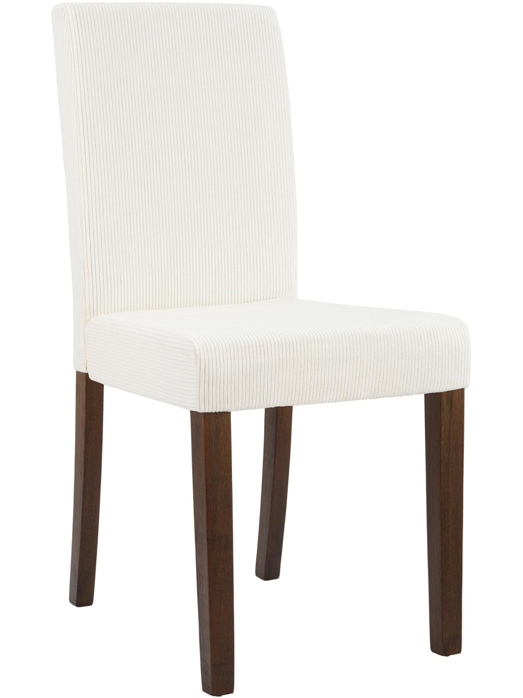 Silla de comedor Ina Cord antiguo oscuro, crema