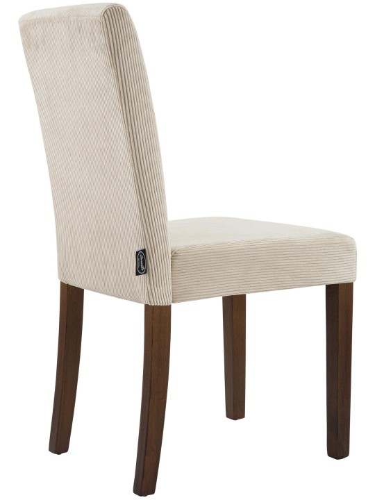 Juego de 2 sillas de comedor Ina Cordón antiguo oscuro, marrón claro