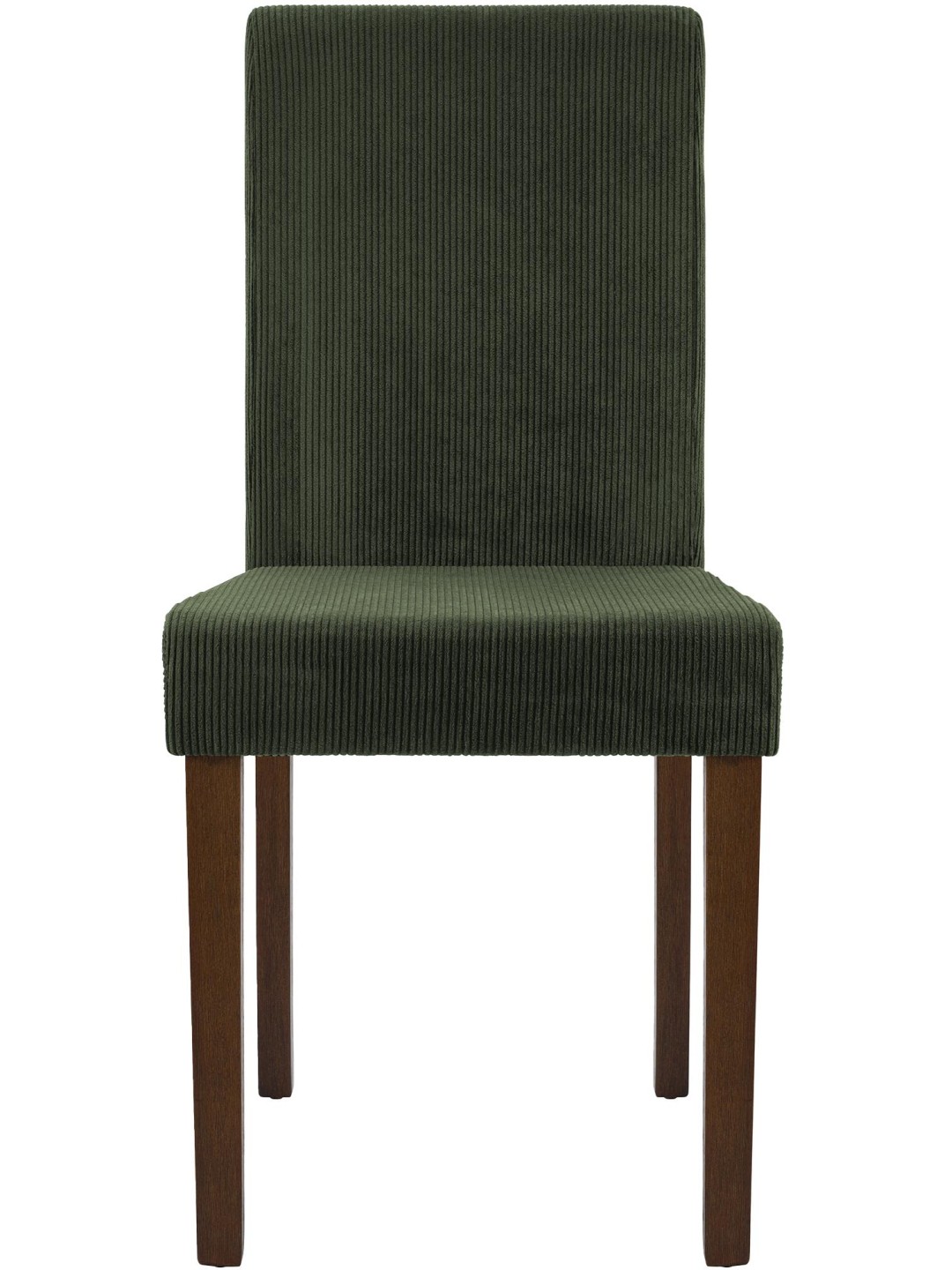 Juego de 2 sillas de comedor Ina Cordón antiguo oscuro, verde