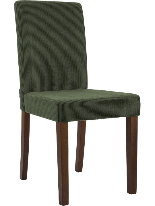 Silla de comedor Ina Cord antiguo oscuro, verde