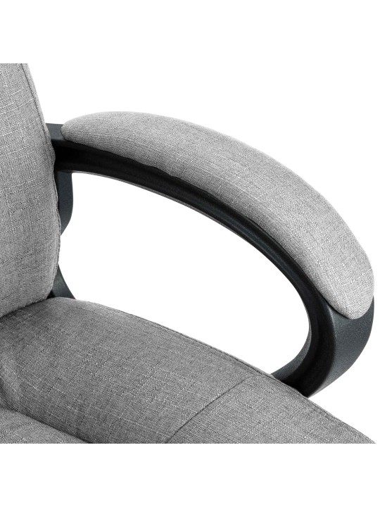 Silla de oficina XL Sparta tela, gris