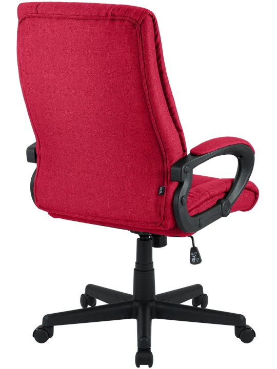 Silla de oficina XL Sparta tela, rojo