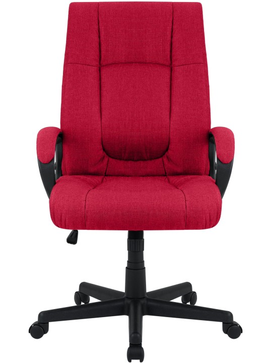 Silla de oficina XL Sparta tela, rojo