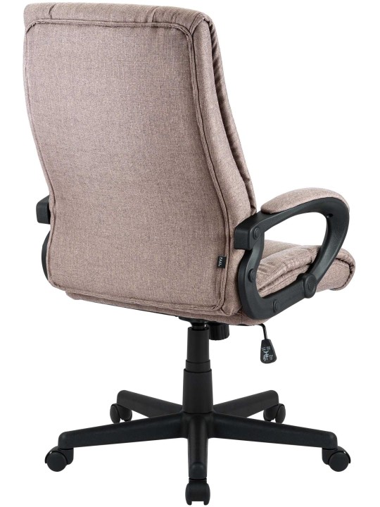 Silla de oficina XL Sparta tela, taupe