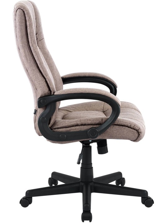 Silla de oficina XL Sparta tela, taupe
