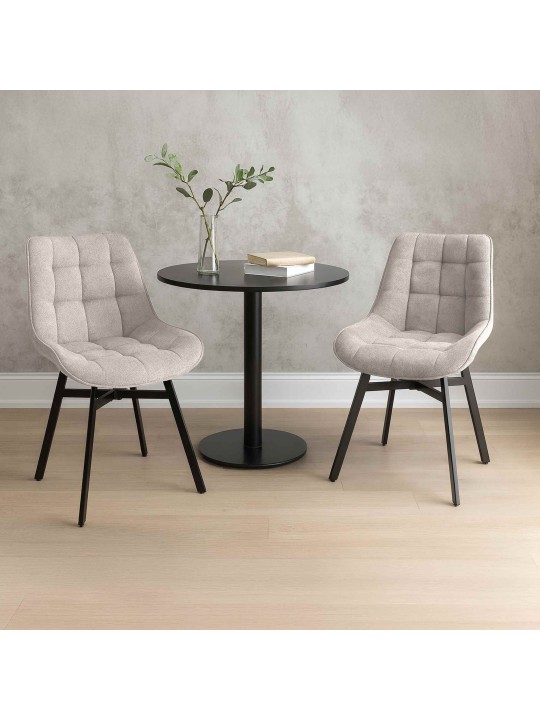 Silla Colby tela, crema