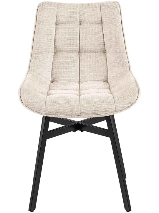 Silla Colby tela, crema