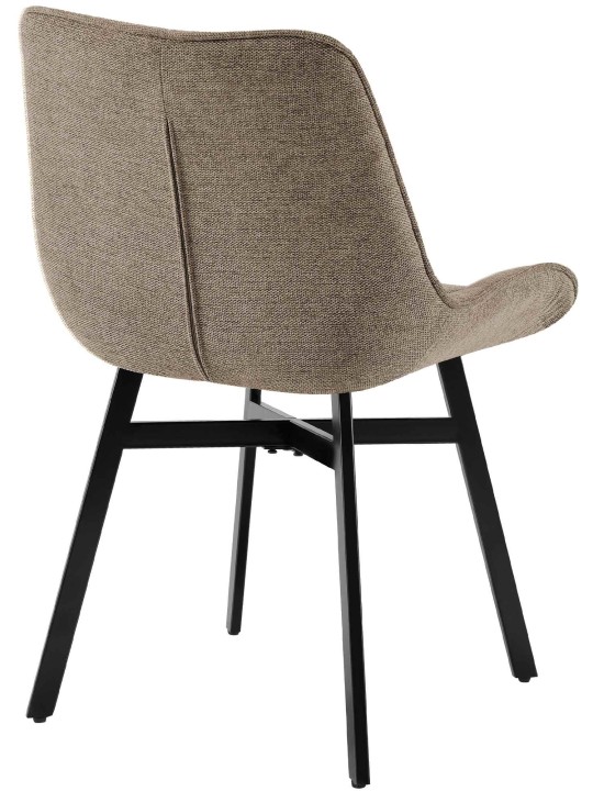 Silla Colby tela, taupe