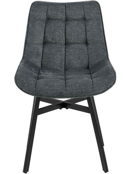 Silla Colby tela, gris oscuro
