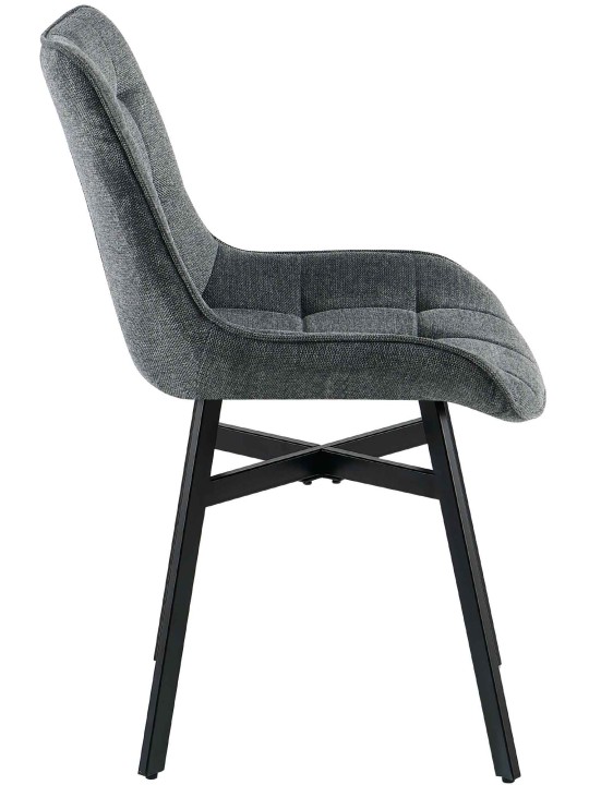 Silla Colby tela, gris oscuro