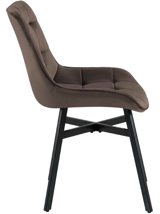 Silla Colby Terciopelo, marrón Silla Colby Terciopelo, marrón