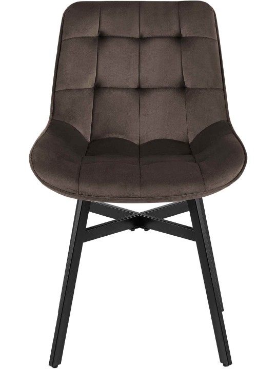 Silla Colby Terciopelo, marrón Silla Colby Terciopelo, marrón