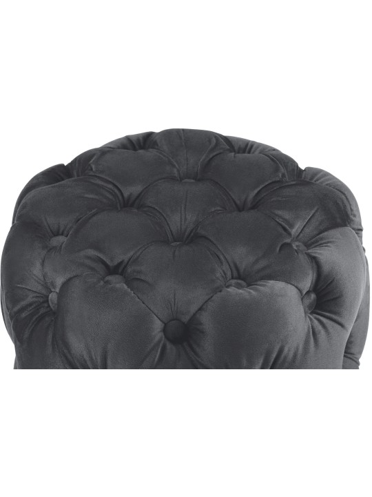 Taburete Drancy Terciopelo M, gris oscuro Taburete Drancy Terciopelo M, gris oscuro