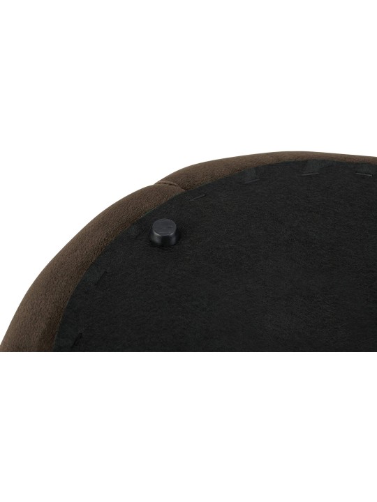 Taburete Drancy Terciopelo M, marrón oscuro