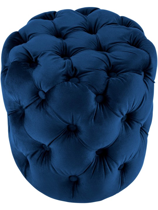 Taburete Drancy Terciopelo M, azul Taburete Drancy Terciopelo M, azul