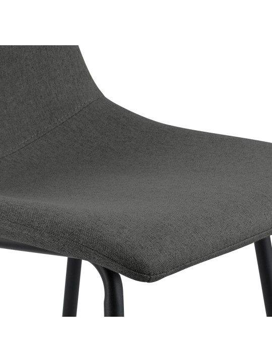 Taburete de bar Altona tela, gris oscuro Taburete de bar Altona tela, gris oscuro