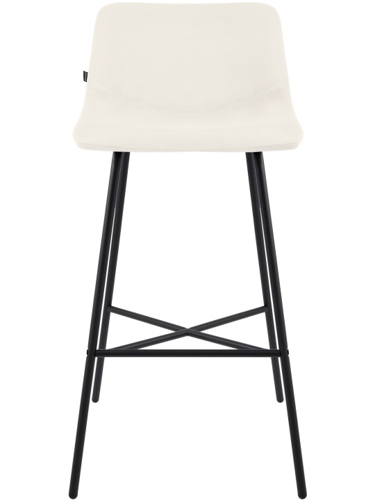 Taburete de bar Altona terciopelo, crema Taburete de bar Altona terciopelo, crema