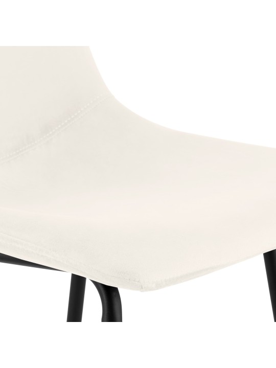 Taburete de bar Altona terciopelo, crema Taburete de bar Altona terciopelo, crema