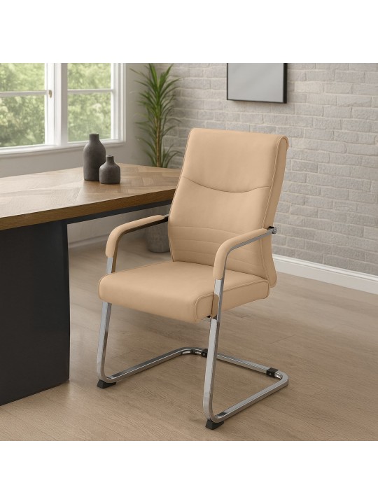 Juego de 2 sillas para visitas Hobart, caqui