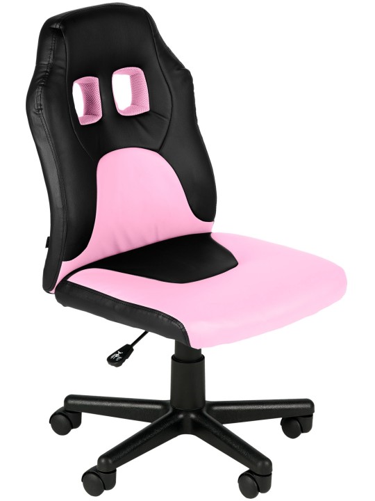 Diversión en silla de oficina para niños, negro/rosa
