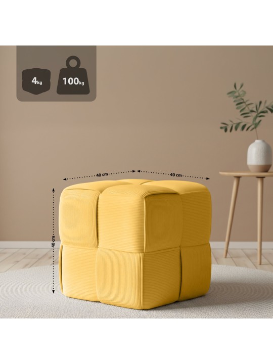 Taburete Forinta Cordón, amarillo Taburete Forinta Cordón, amarillo