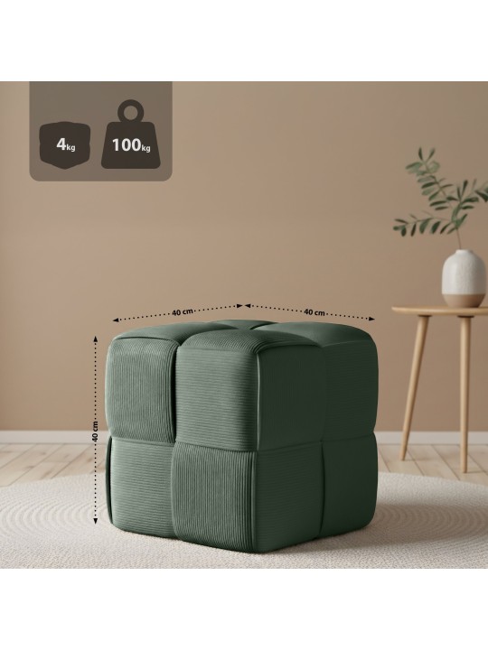 Taburete Forinta Cordón, verde oscuro Taburete Forinta Cordón, verde oscuro