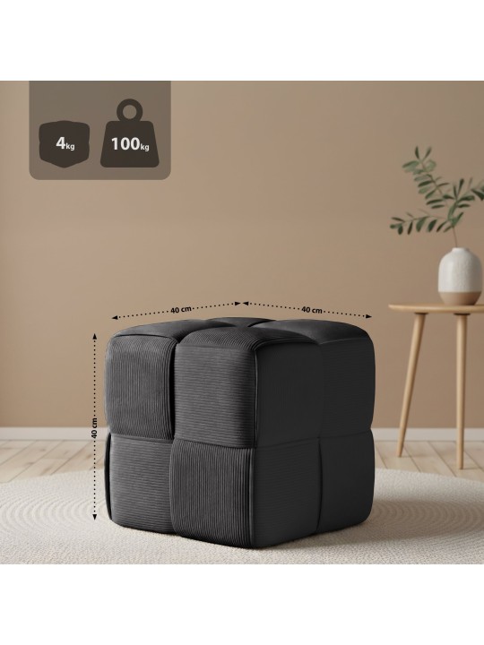 Taburete Forinta Cordón, gris oscuro Taburete Forinta Cordón, gris oscuro