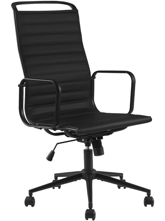 Silla de oficina Nelson piel sintética, negro