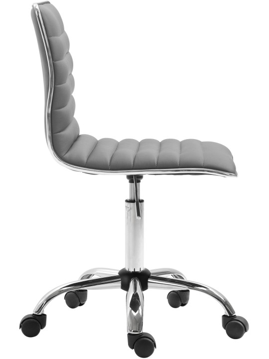 Taburete de trabajo Alamosa piel sintética, gris Taburete de trabajo Alamosa piel sintética, gris