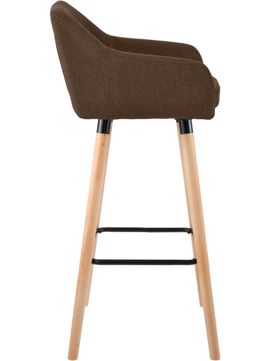 Taburete de bar Grant tela, marrón Taburete de bar Grant tela, marrón