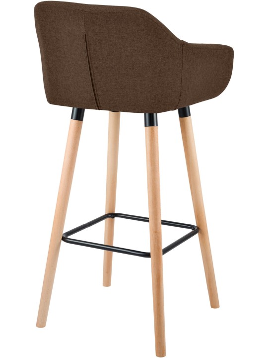 Taburete de bar Grant tela, marrón Taburete de bar Grant tela, marrón