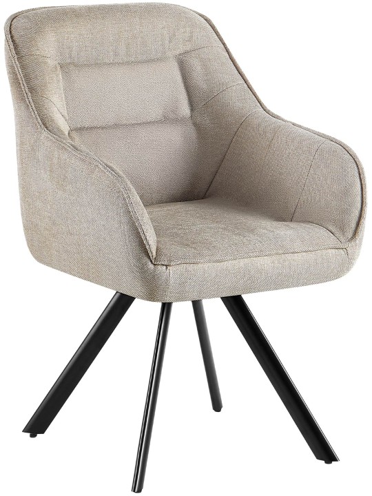 Silla Pettuli tela, crema