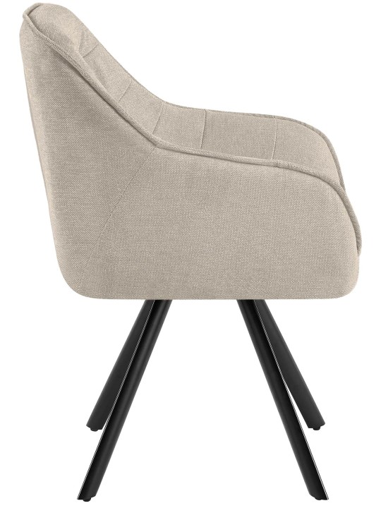 Silla Pettuli tela, crema