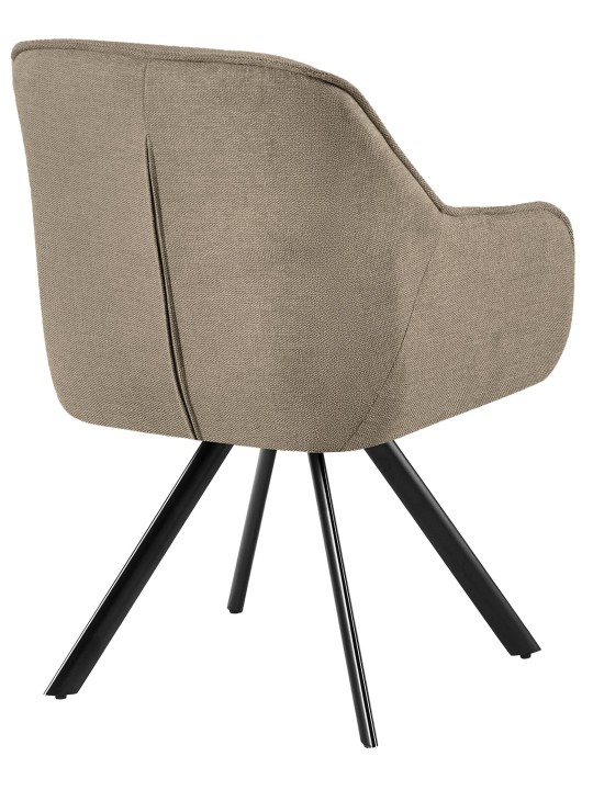 Silla Pettuli tela, taupe