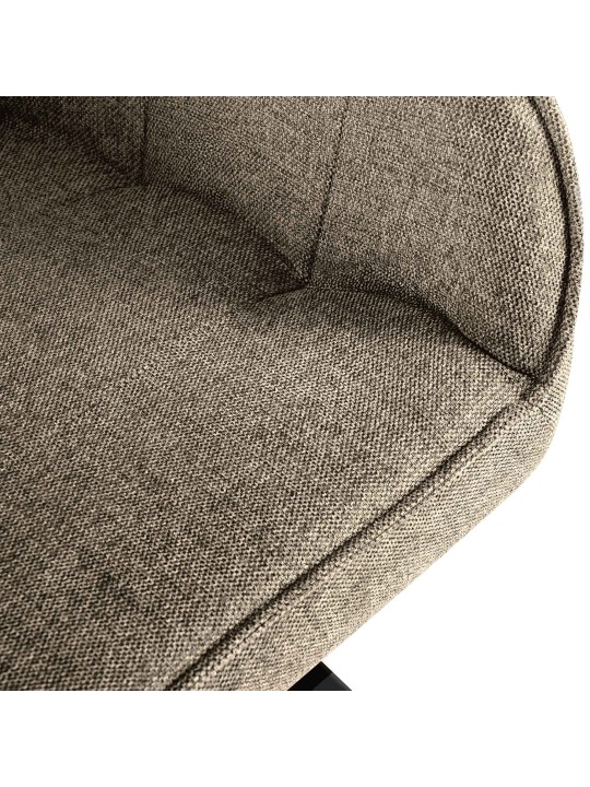 Silla Pettuli tela, taupe