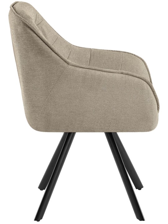 Silla Pettuli tela, taupe